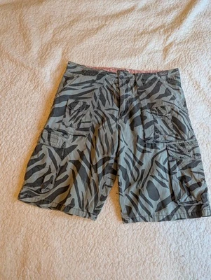 Pantalones Cortos Mambo Para Hombres w34 Hawaiian Beach Trees Bolsillos Utilitarios Foto 1 de 4