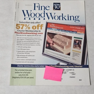 Taunton's Fine Woodworking Magazine No. 185 August 2006 Celebrating 30 Years - Image 1 of 4