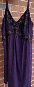 Soma Spitzenmieder Stretch Nachthemd Negligee lila Gr. XL - Bild 1 von 5