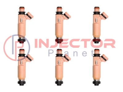 Set of 6 Denso 4400 Injectors Lexus 3.0L 3.3L ES300 Camry 23250-0A020 - Image 1 of 4