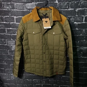 Obermeyer Mens Small Olive Green Quilted Down Puffer Jacket - Picture 1 of 9