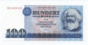 GERMANY 100 MARK 1975 PICK 31 UNC - Picture 1 of 2