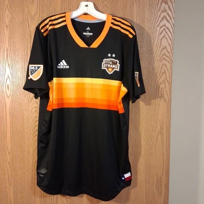 Футболка мужская Adidas Houston Dynamo черная размер XL б/у в отличном состоянии - Изображение 1 из 4
