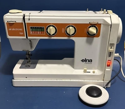 Superb Swiss ELNA Air Electronic SU 390B Carina Sewing Machine - Variable Speed - Image 1 of 4