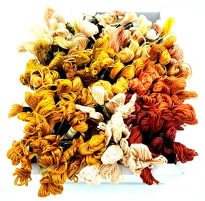 220 Skeins Embroidery Floss Thread DMC Anchor JP Coates Assorted Fall Colos READ - Picture 1 of 4