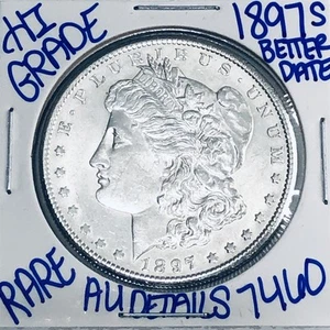1897 S MORGAN SILVER DOLLAR AUTHENTIC HI GRADE U.S. MINT COIN FREE SHIPPING 7460 - Bild 1 von 3