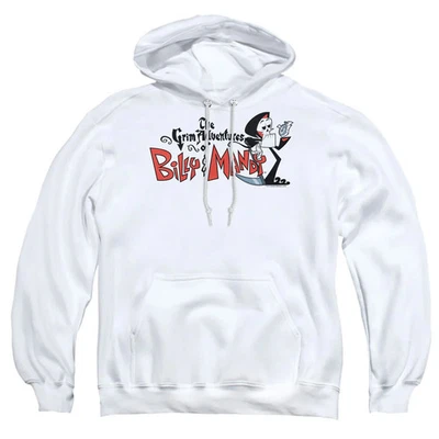 Sudadera con capucha blanca con logotipo de Billy & Mandy para hombre Foto 1 de 3