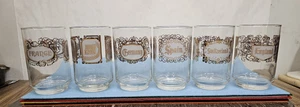 Vintage TWA Destination Highball Glasses Set of 6 - Picture 1 of 4