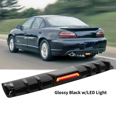 Rear Bumper Diffuser Lip Splitter W/ LED Brake Light For Pontiac Grand Prix GTP - Image 1 of 4