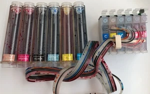 Refillable CISS CIS Continuous Ink System NonOem replacement for Epson T801-T806 - Picture 1 of 1