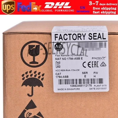 NEW Sealed Allen Bradley 1794-ASB SER E FLEX Remote I/O RIO Adapter 8 I/O - Image 1 of 4