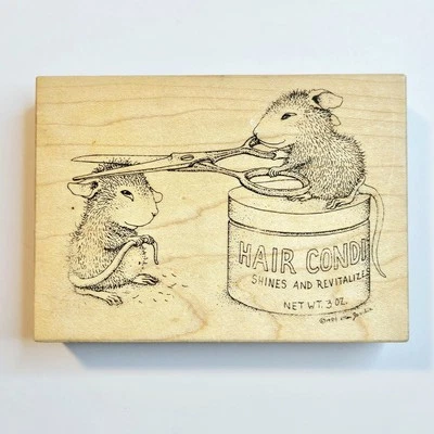 SHEAR DELIGHT House Mouse Rubber Stamp Stampa Rosa 290I Salon Hair Cut o000 - Image 1 of 4