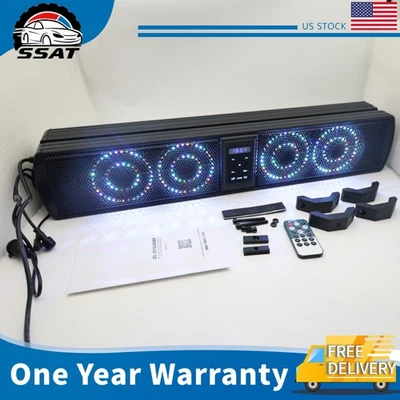 Nuevo sistema de sonido de altavoz UTV barra de sonido RGB 26 pulgadas 500 W para carro de golf Polaris NUEVO Foto 1 de 4