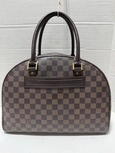 LOUIS VUITTON LV Damier Ebene Nolita Tote Bag Goldtone HW Large Classic Handbag - Imagen 1 de 24