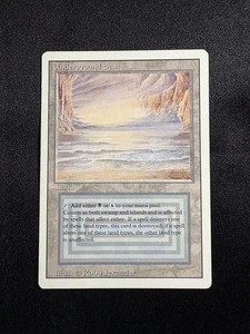 Magic: The Gathering Underground Sea Revised Edition Dual Land Moderately Played - Picture 1 of 2