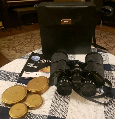 Binoculares vintage Selsi recubiertos ligeros 7x50 estuche y tapas de campo luminoso   Foto 1 de 4