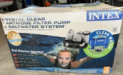 Intex Krystal Clear Pool Cartridge Filter Pump & Saltwater System #28673eg - Image 1 of 4