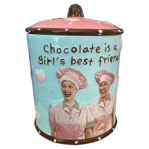 I Love Lucy Cookie Jar #LU9174 Chocolate Is A Girl’s Best Friend Preowned 🍫 - Picture 1 of 12