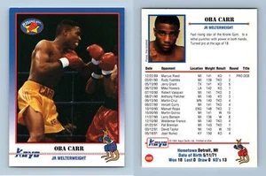 Oba Carr #28 Kayo Boxing 1991 Trading Card - Picture 1 of 1