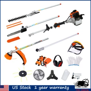 10 in 1 Multi-Functional Trimming Tool 52CC 2-Cycle Garden Tool w/Gas Pole Saw - Picture 1 of 17