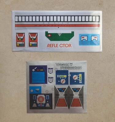 TRANSFORMERS G1 REFLECTOR STICKERS! REFRAKTOR SPECTRO VIEWFINDER SPYGLASS DECALS - Image 1 of 2