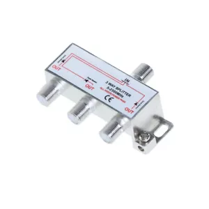 3-Way TV Coaxial Cable Splitter 5-2300MHz For RG6 RG59 TV Antenna Satellite HDTV - Picture 1 of 7