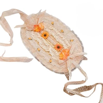 Sombrero de gorro victoriano con flores para mujer Sombrero de fiesta de té Clásico Lolita para niñas Foto 1 de 4