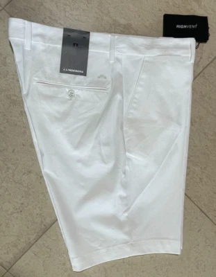 Pantalones Cortos J. Lindeberg Para Hombres Golf Vent GMPA06869 Blanco Talla 38" Nuevos con Etiquetas Foto 1 de 4