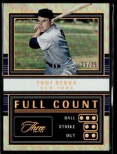 2023 Panini Three and Two Full Count Holo Gold Yogi Berra 25/25 New York Yankees