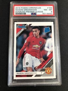 Mason Greenwood PSA 8 2018 Panini Chronicles #109 Donruss Rating Rookie RC - Bild 1 von 2