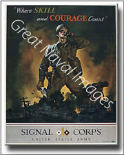Signal Corps US Army War Poster on Canvas 2D Effect
