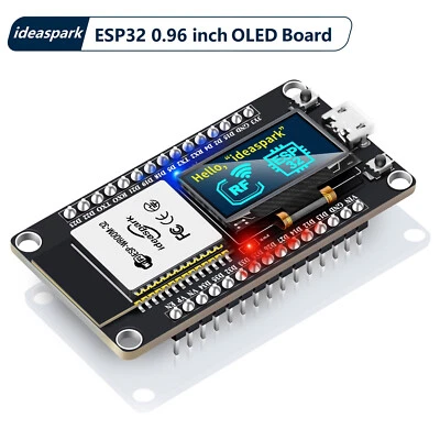 ideaspark® ESP32 Development Board with 0.96 Inch OLED Display,CH340,WiFi+BLE - Image 1 of 4