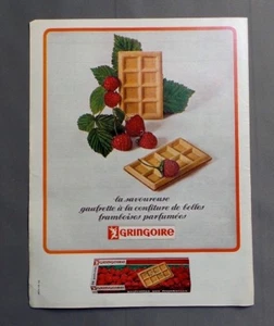 PUB PUBLICITE ANCIENNE ADVERT CLIPPING 210917 GAUFRETTE À LA FRAMBOISE GRINGOIRE - Imagen 1 de 1