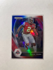 2021 Panini Prizm Draft Picks CHASE YOUNG Red White & Blue Prizm Card - Picture 1 of 1