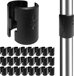 Wire Shelf Clips - 28 Pack Plastic Metal Shelf Clips, 1 Inch Wire Shelf Clips fo - Picture 1 of 7