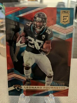 2020 Donruss Elite Red /399 Leonard Fournette Jasksonville Jaguars #36 - Image 1 of 2