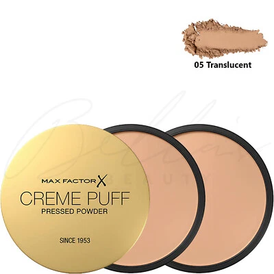MAX FACTOR Creme Puff Radiant Skin Pressed Powder - 05 Translucent *PACK OF 2* - Image 1 of 4