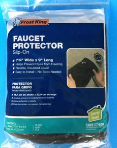 Frost King Outdoor Wasserhahn Schutz Slipper Isolierte Abdeckung, schwarz - Bild 1 von 5