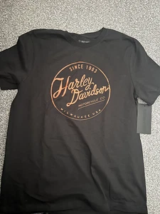 Harley Davidson Logo T shirt Las Vegas Size L Black - Picture 1 of 2