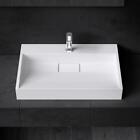 Durovin Bathroom Basin Sink Stone Resin Countertop Wall Hung One Tap Hole 500mm