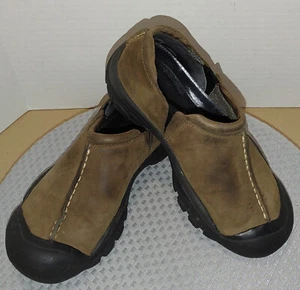 Keen Austin Women Sz 6.5 Slip On Leather Shoe Water Resistant Rubber Sole - Picture 1 of 7