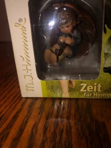 MJ Hummel Zeit Fur Hummel Ornament "Umbrella Girl" 2.25" IOB - Picture 1 of 4