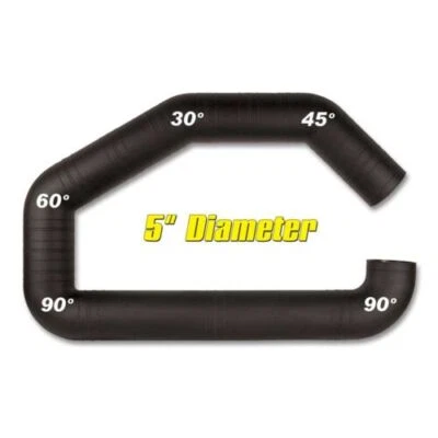 Airaid 100-500 5 дюймов UBI универсальная воздухозаборная трубка - многоугольная - Изображение 1 из 4