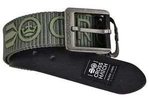 CINTURÓN VAQUERO DE MODA CON LOGO DE NAILON CROSSHATCH PARA HOMBRE METZLER - ECLIPSE GRN - Imagen 1 de 2