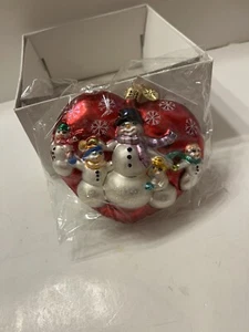 Christopher Radko Double Sided Warm Hearted Wonder Heart Christmas Ornament - Picture 1 of 7