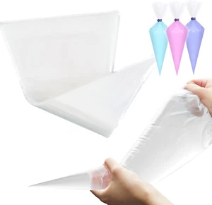 50Pcs Disposable Piping Bags 24 Inch Extra Large Thickened Tipless Frosting Bags - Picture 1 of 12