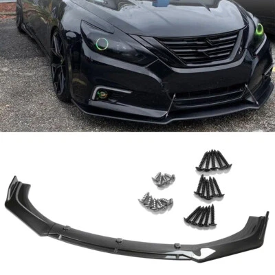 For Nissan Altima Front Bumper Lip Chin Spoiler Splitter Body Kit Carbon Fiber Foto 1 de 4