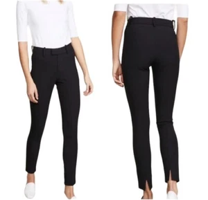AYR $185 Womens Sz 4 Zipper Fly Straight Leg The Arrow Ankle Trouser Pants Black - Picture 1 of 6