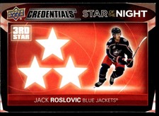 2021-22 Upper Deck Credentials Star Of The Night Jack Roslovic #3S-5