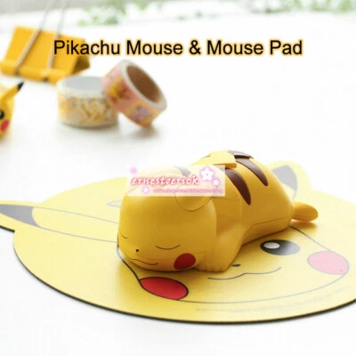 Pokemon Wireless Mouse Original Pikachu Bluetooth 5.2 1200 DPI Mouse & Mouse Pad - Image 1 of 4